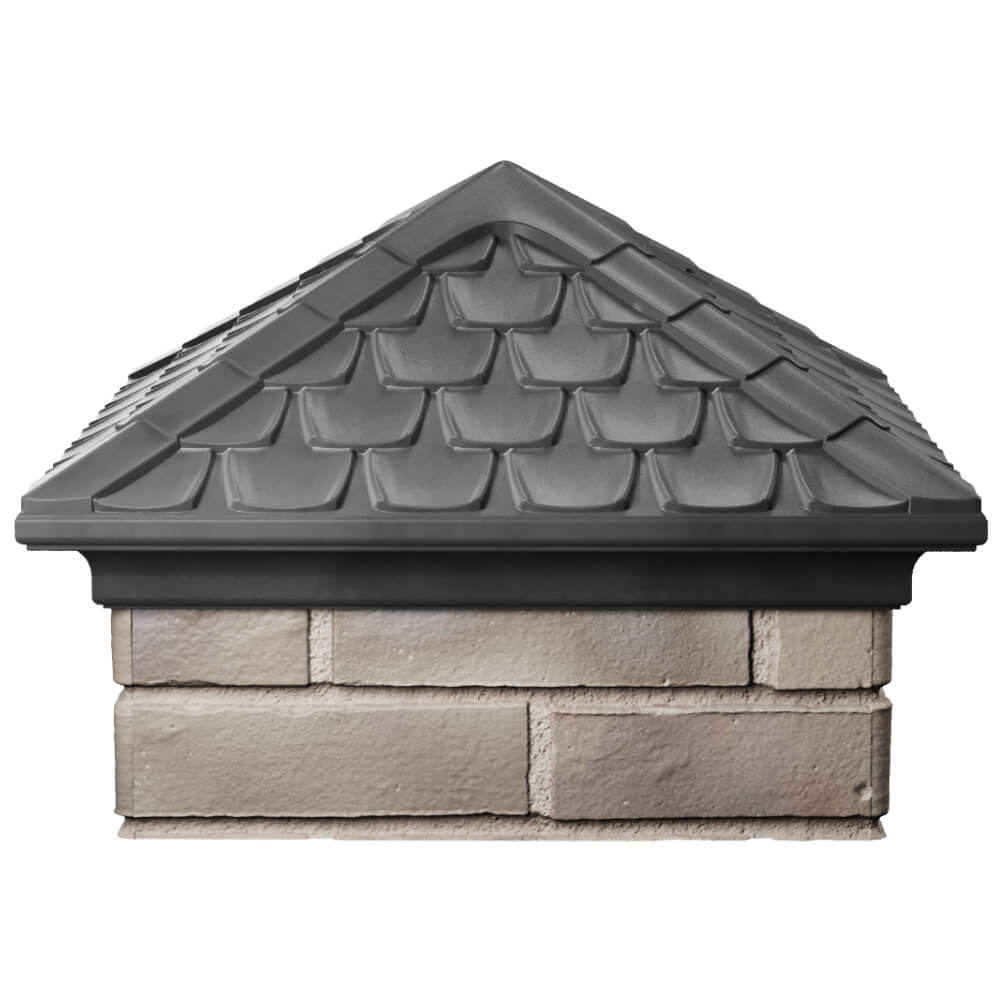 Колпак Zking Эльбрус Серый на столб 1.5х1.5 кирпича (385х385мм) Копейск фото