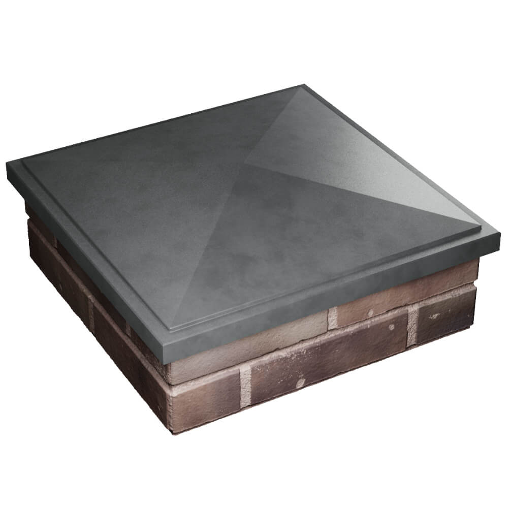 Колпак Zking БонаМоно Серый на столб 2х2 кирпича (515х515, 530х530мм) в Копейске фото