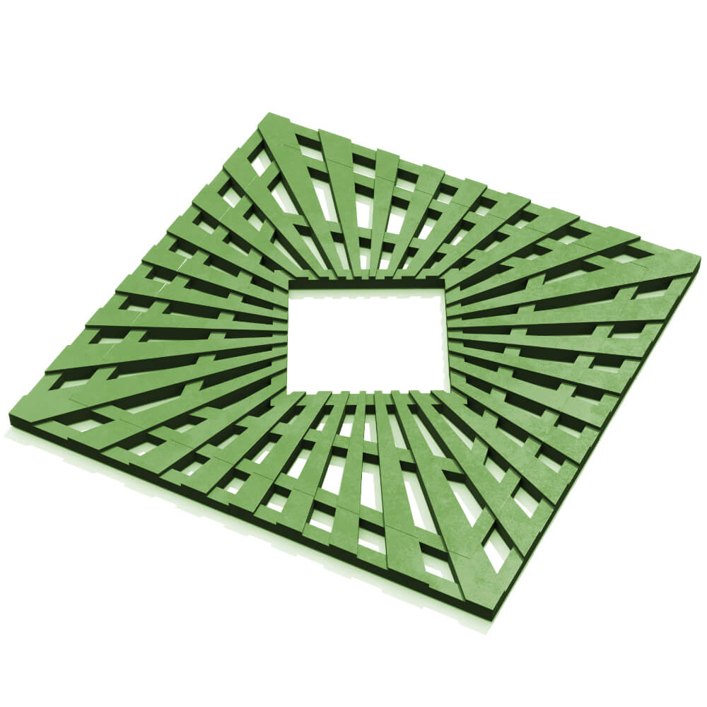 Приствольная решетка для дерева ZKING ATMOSPHERE 1.2х1.2м Зеленая в Копейске фото