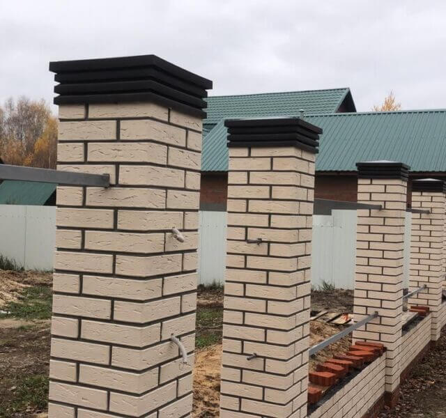 Колпак Zking Бона ХайТек Коричневый на столб 1.5х1.5 кирпича (385х385мм) в Копейске фото