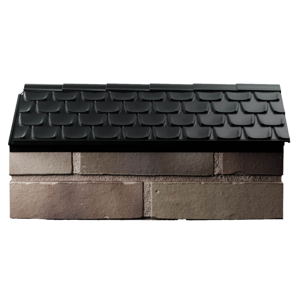 Парапет Zking Эльбрус Черный с посадкой на 1 кирпич (255мм) в Копейске фото