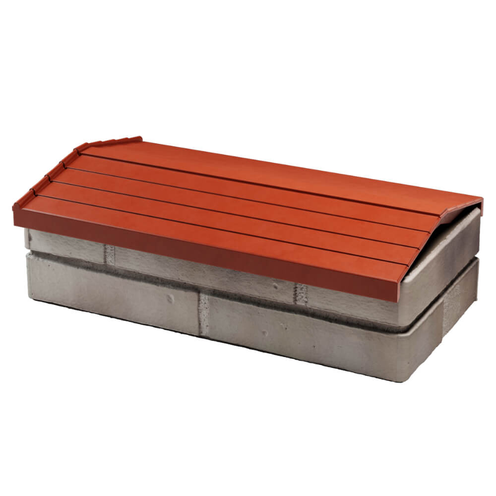 Парапет Zking Бона ХайТек Красный с посадкой на 1 кирпич (200/225/255мм) в Копейске фото