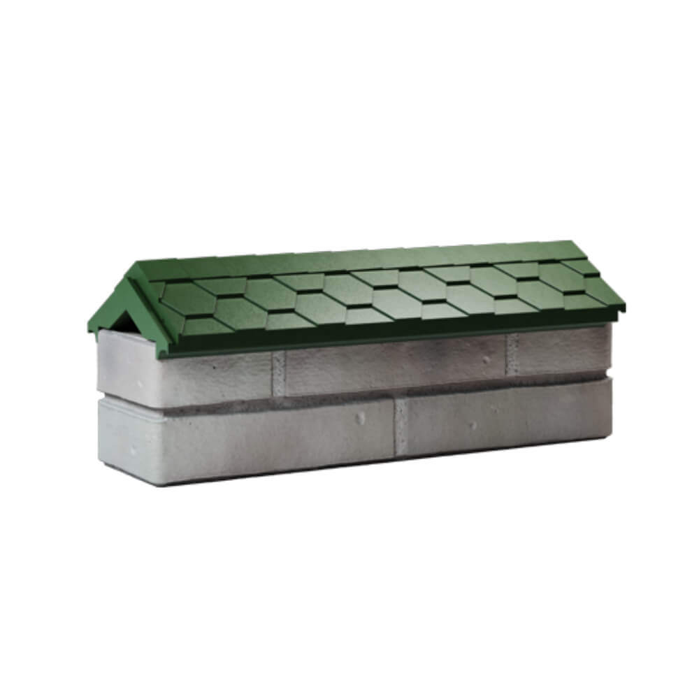 Парапет Zking Эверест Зеленый с посадкой на 0.5 кирпича (130мм) Копейск фото