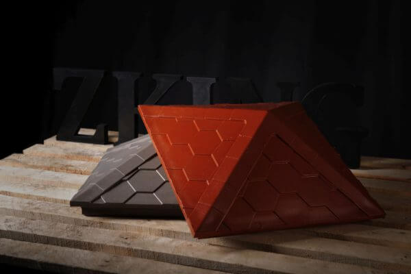 Колпак Zking Эверест Красный на столб 1.5х1.5 кирпича (390х390мм) в Копейске фото