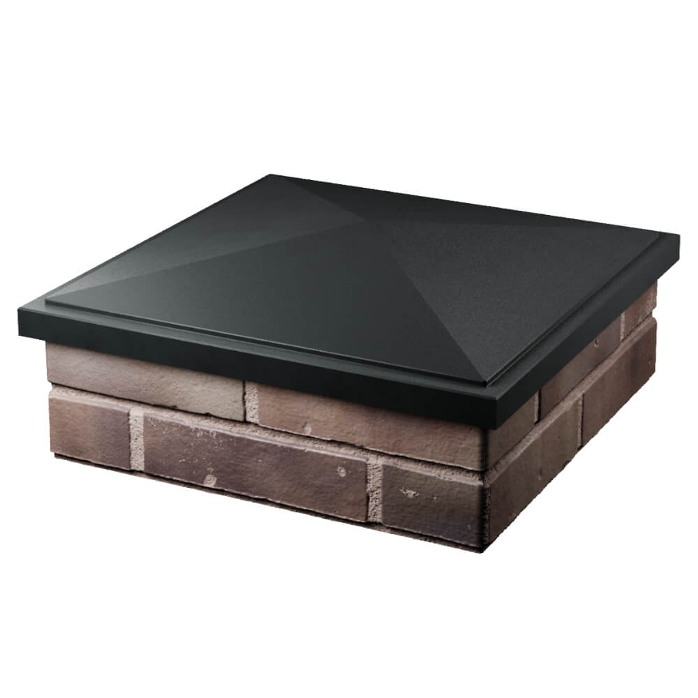 Колпак Zking БонаМоно Черный на столб 2х2 кирпича (515х515, 530х530мм) в Копейске фото