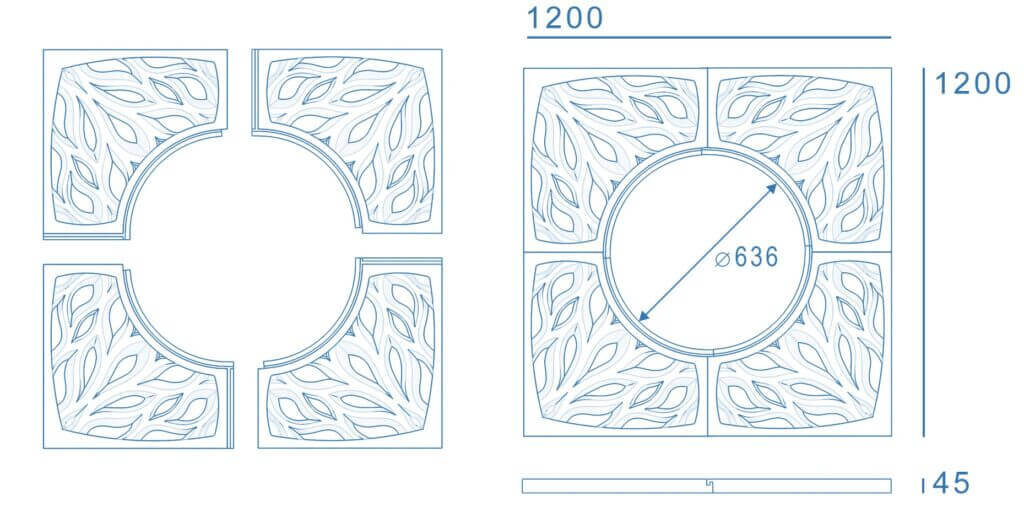 Приствольная решетка для дерева ZKING CRUST 1.2х1.2м Черная в Копейске фото