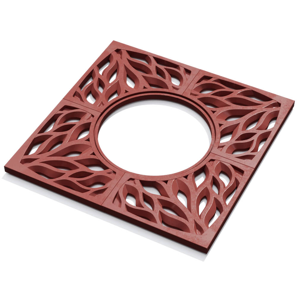 Приствольная решетка для дерева ZKING CRUST 1.2х1.2м Красная в Копейске фото