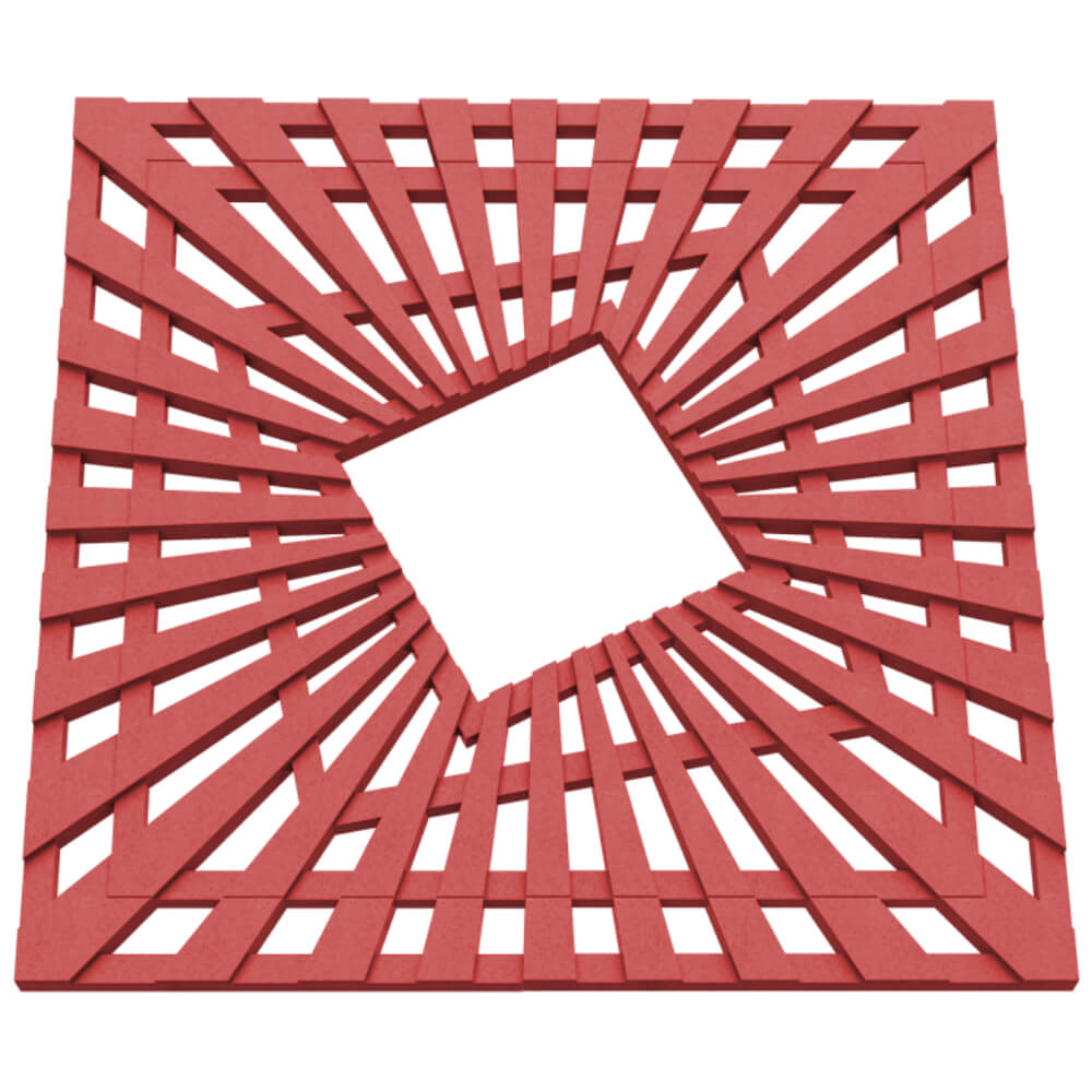 Приствольная решетка для дерева ZKING ATMOSPHERE 1.2х1.2м Красная в Копейске фото