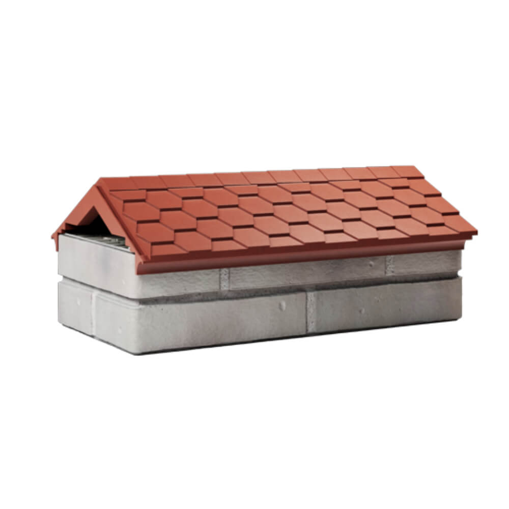Парапет Zking Эверест Красный с посадкой на 1 кирпич (200/225/255мм) Копейск фото