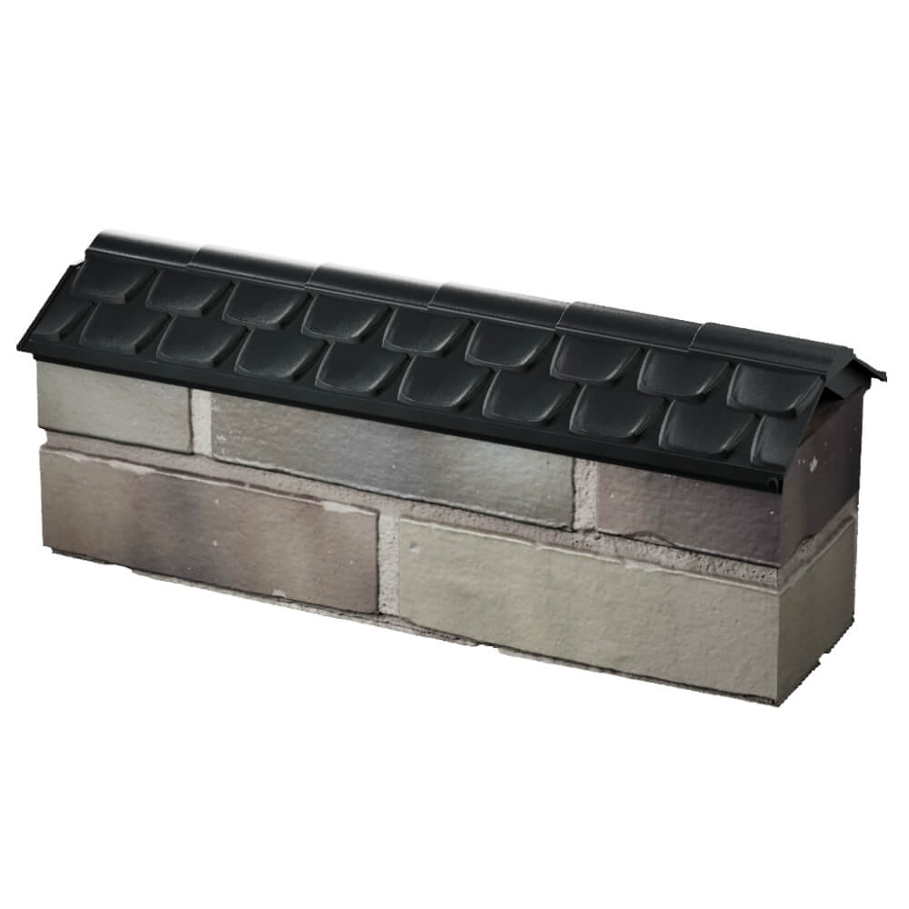 Парапет Zking Эльбрус Черный с посадкой на 0.5 кирпича (130мм) в Копейске фото