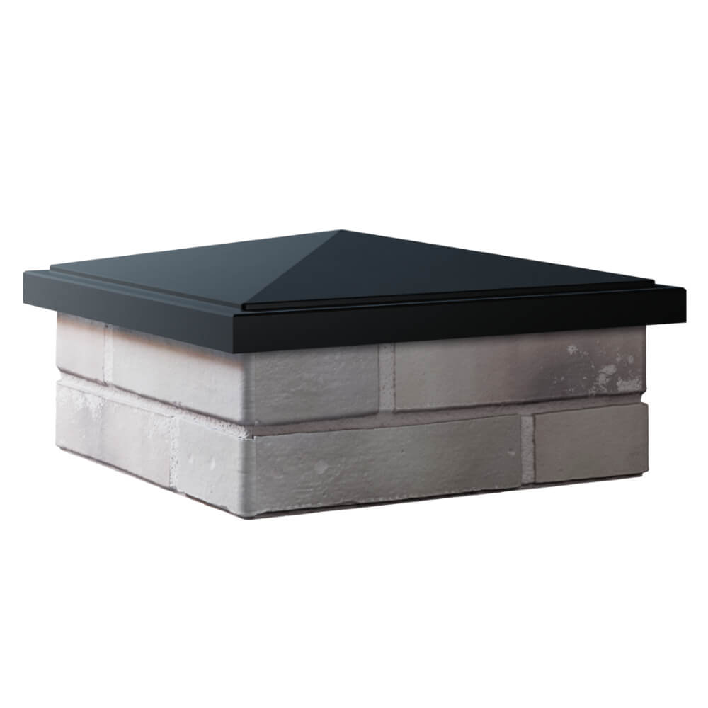 Колпак Zking БонаМоно Черный на столб 1.5х1.5 кирпича (385х385, 400х400мм) в Копейске фото