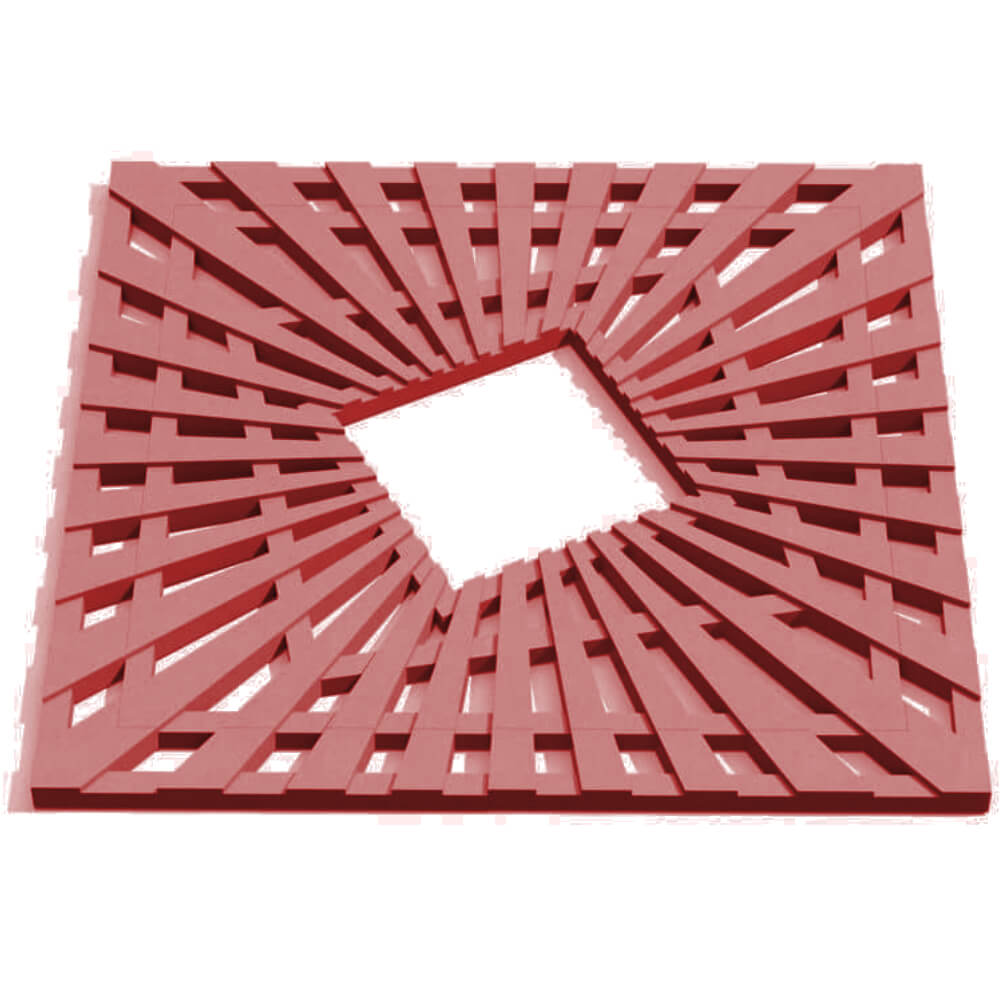 Приствольная решетка для дерева ZKING ATMOSPHERE 1.2х1.2м Красная Копейск фото