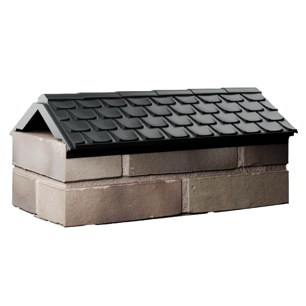 Парапет Zking Эльбрус Черный с посадкой на 1 кирпич (255мм) Копейск фото