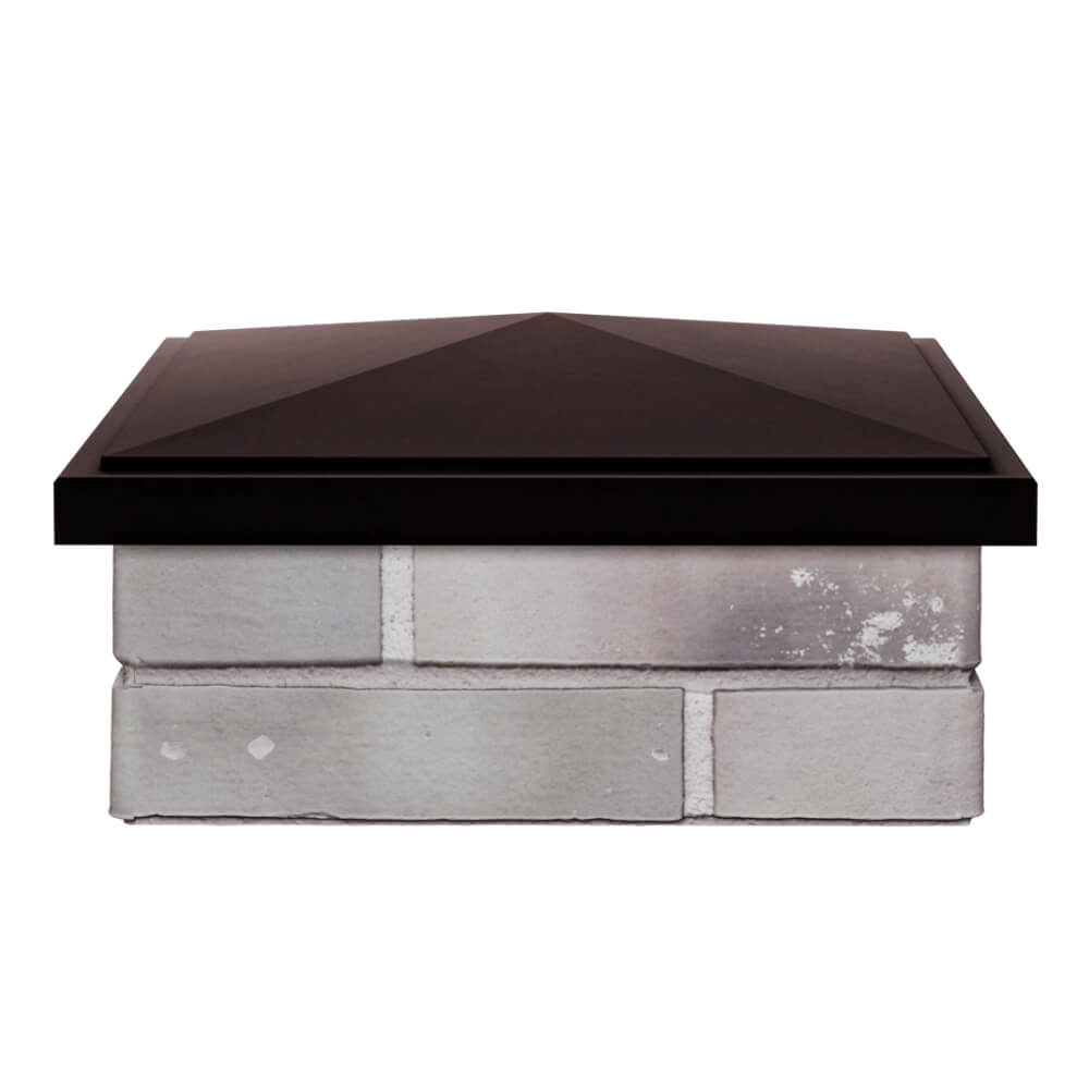 Колпак Zking БонаМоно Коричневый на столб 1.5х1.5 кирпича (385х385, 400х400мм) Копейск фото