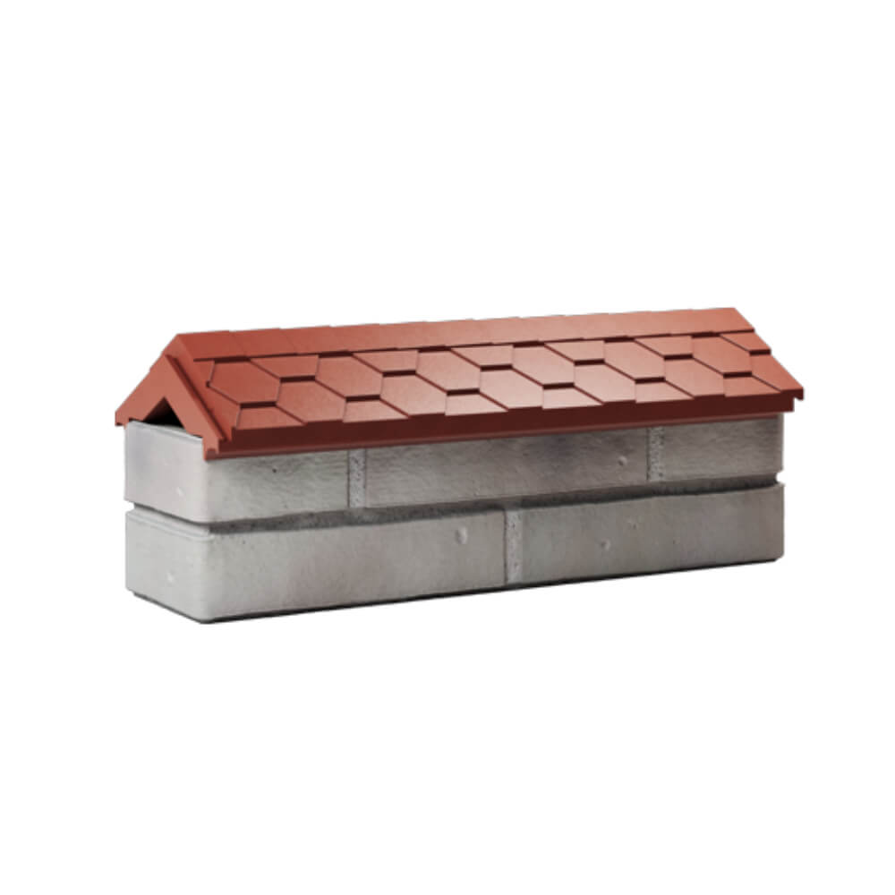 Парапет Zking Эверест Красный с посадкой на 0.5 кирпича (130мм) Копейск фото