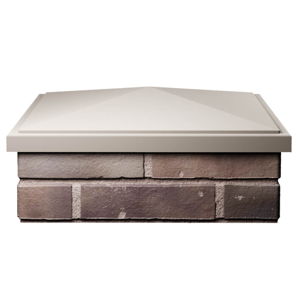 Колпак Zking БонаМоно Бежевый на столб 2х2 кирпича (515х515, 530х530мм) Копейск фото