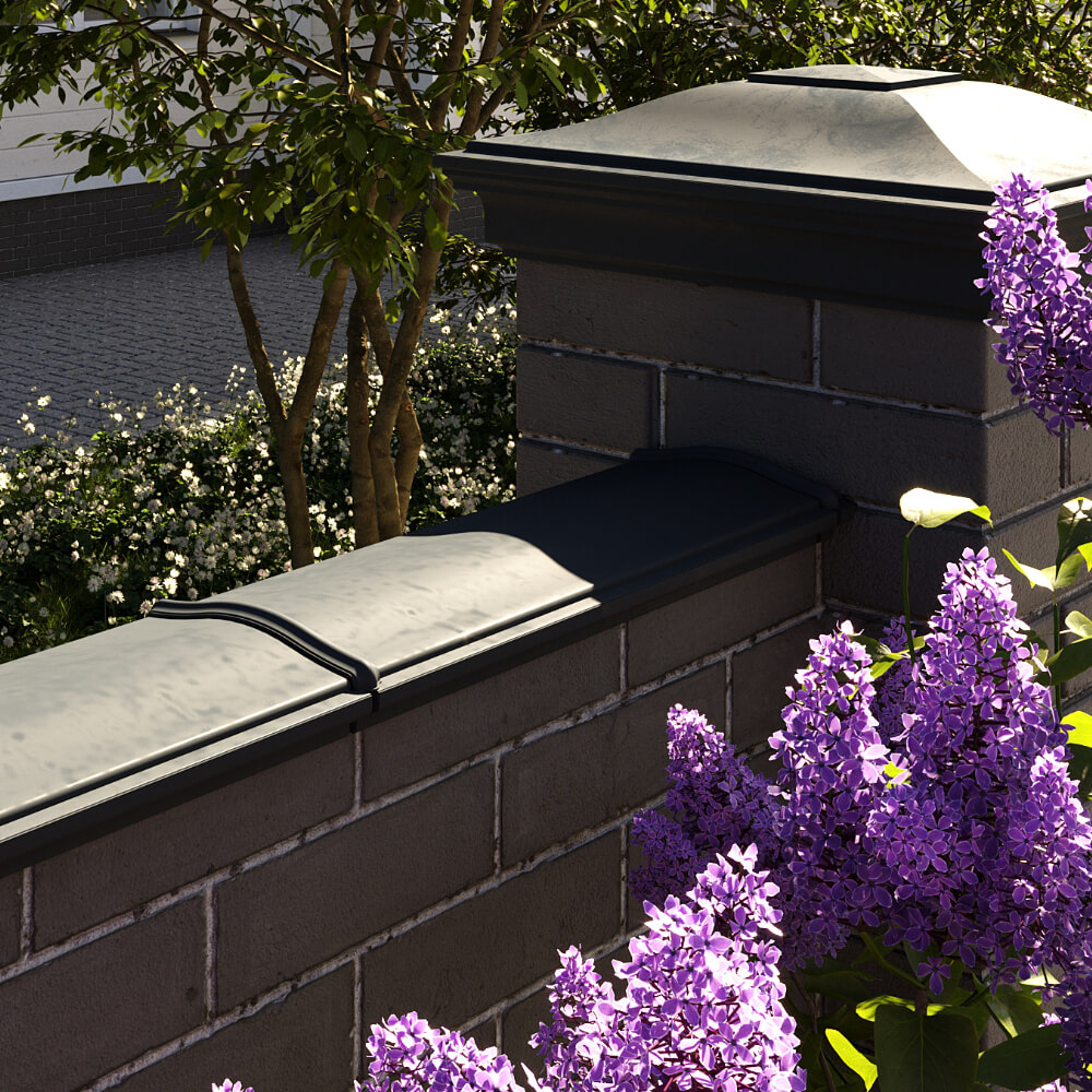 Парапет Zking Монблан Черный посадка на 0.5 кирпича (130мм) в Копейске фото