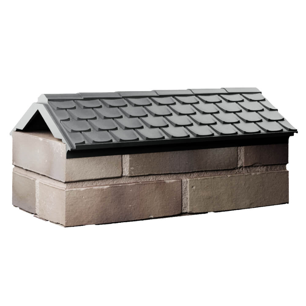 Парапет Zking Эльбрус Серый с посадкой на 1 кирпич (255мм) Копейск фото