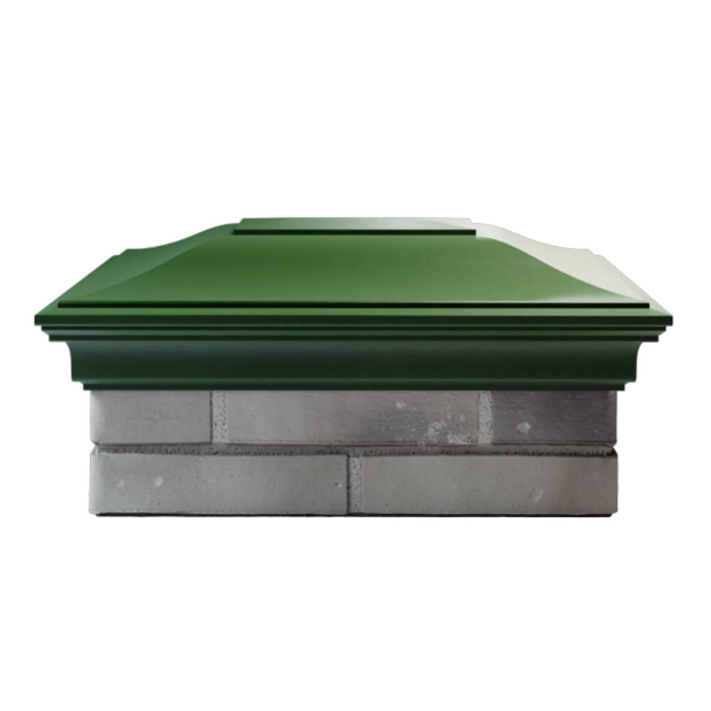 Колпак Zking Монблан Зеленый на столб 2х1.5 кирпича (515х385мм) в Копейске фото