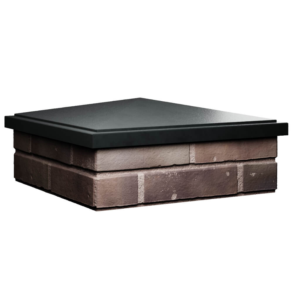 Колпак Zking БонаМоно Черный на столб 2х2 кирпича (515х515, 530х530мм) в Копейске фото