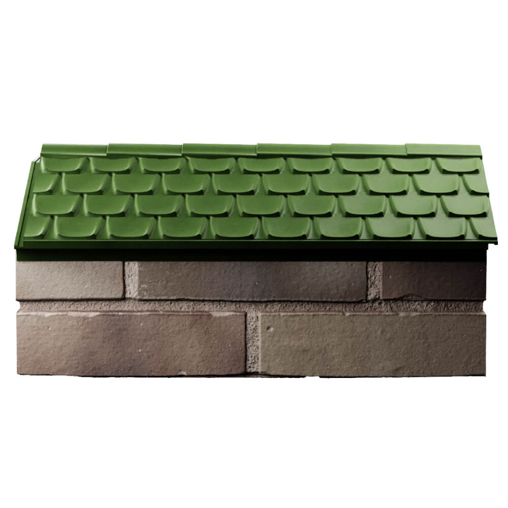 Парапет Zking Эльбрус Зеленый с посадкой на 1 кирпич (255мм) в Копейске фото