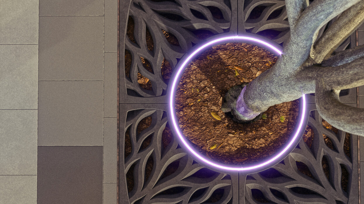 Приствольная решетка для дерева ZKING CRUST 1.2х1.2м Черная в Копейске фото