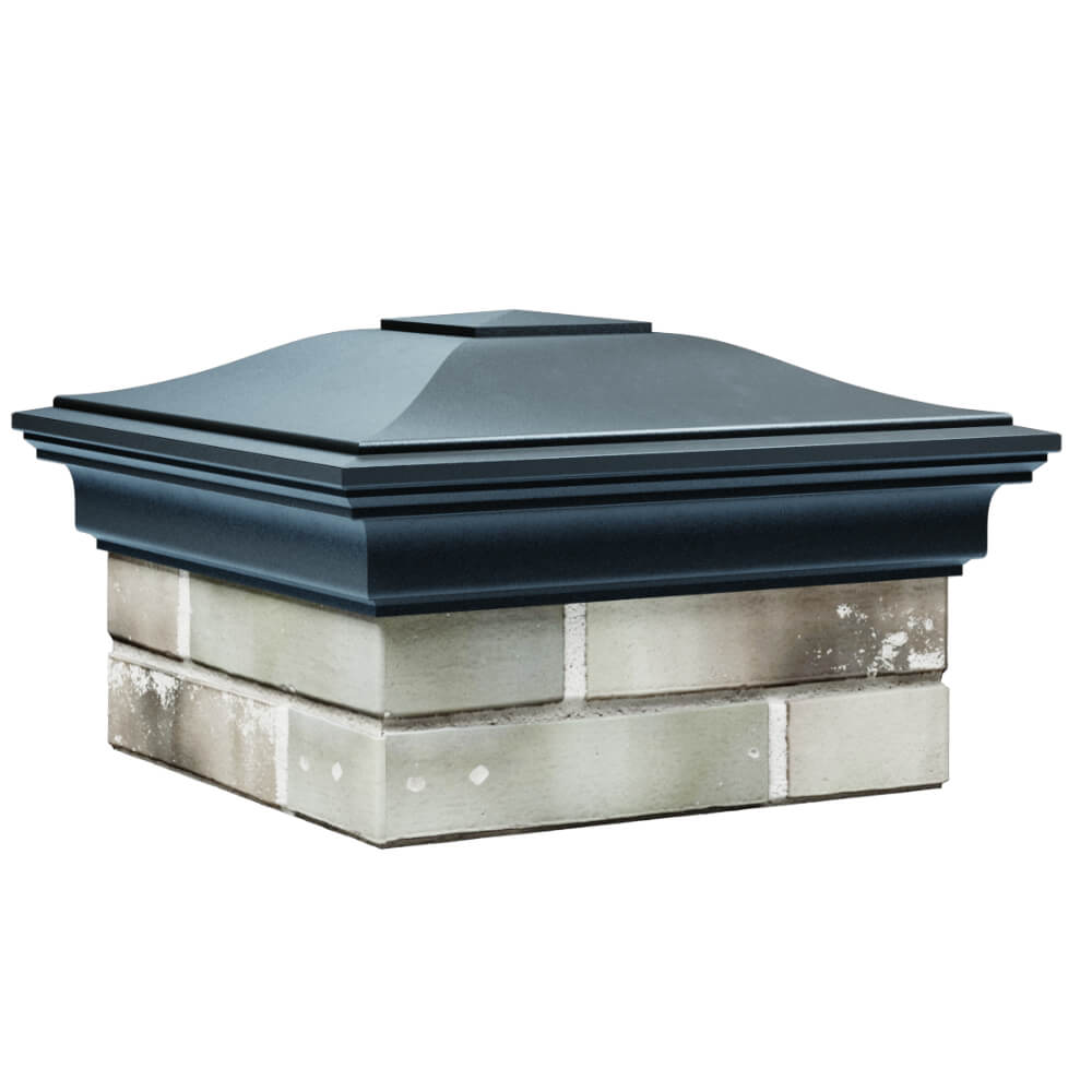 Колпак Zking Монблан Серый на столб 1.5х1.5 кирпича (385х385мм) в Копейске фото