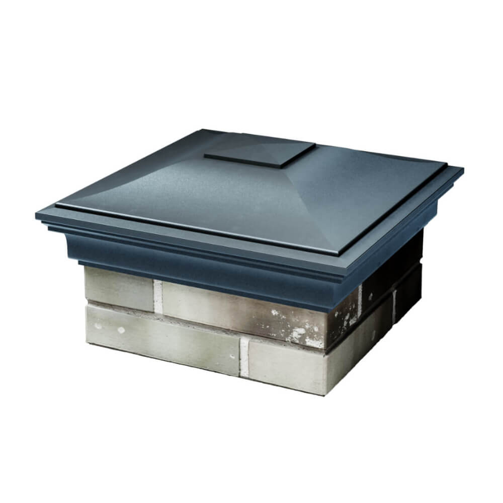 Колпак Zking Монблан Серый на столб 1.5х1.5 еврокирпича 0.7НФ (355х355мм) в Копейске фото