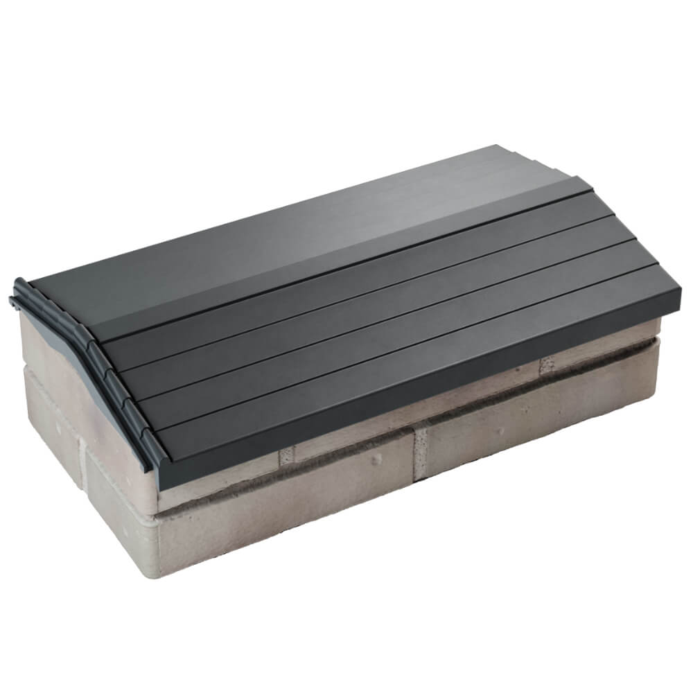 Парапет Zking Бона ХайТек Серый с посадкой на 1 кирпич (200/225/255мм) в Копейске фото