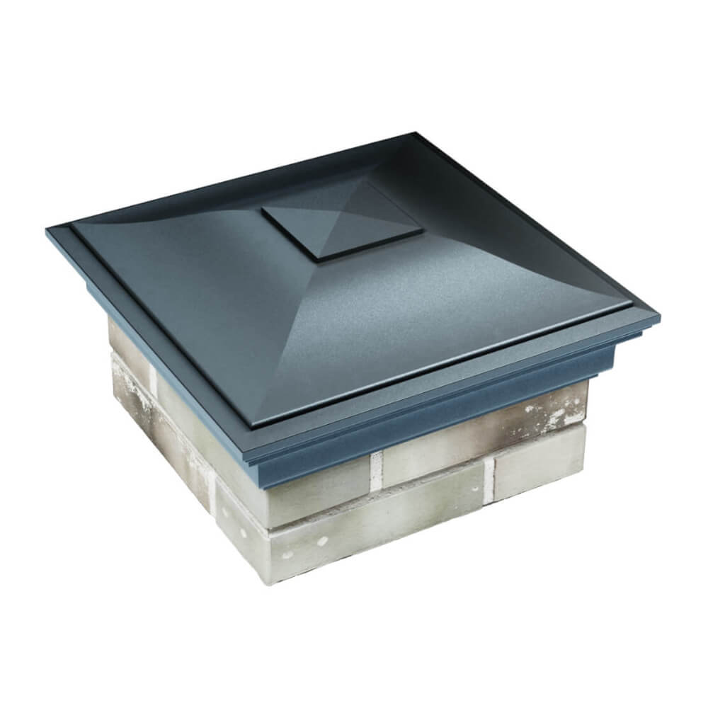 Колпак Zking Монблан Серый на столб 1.5х1.5 еврокирпича 0.7НФ (355х355мм) в Копейске фото