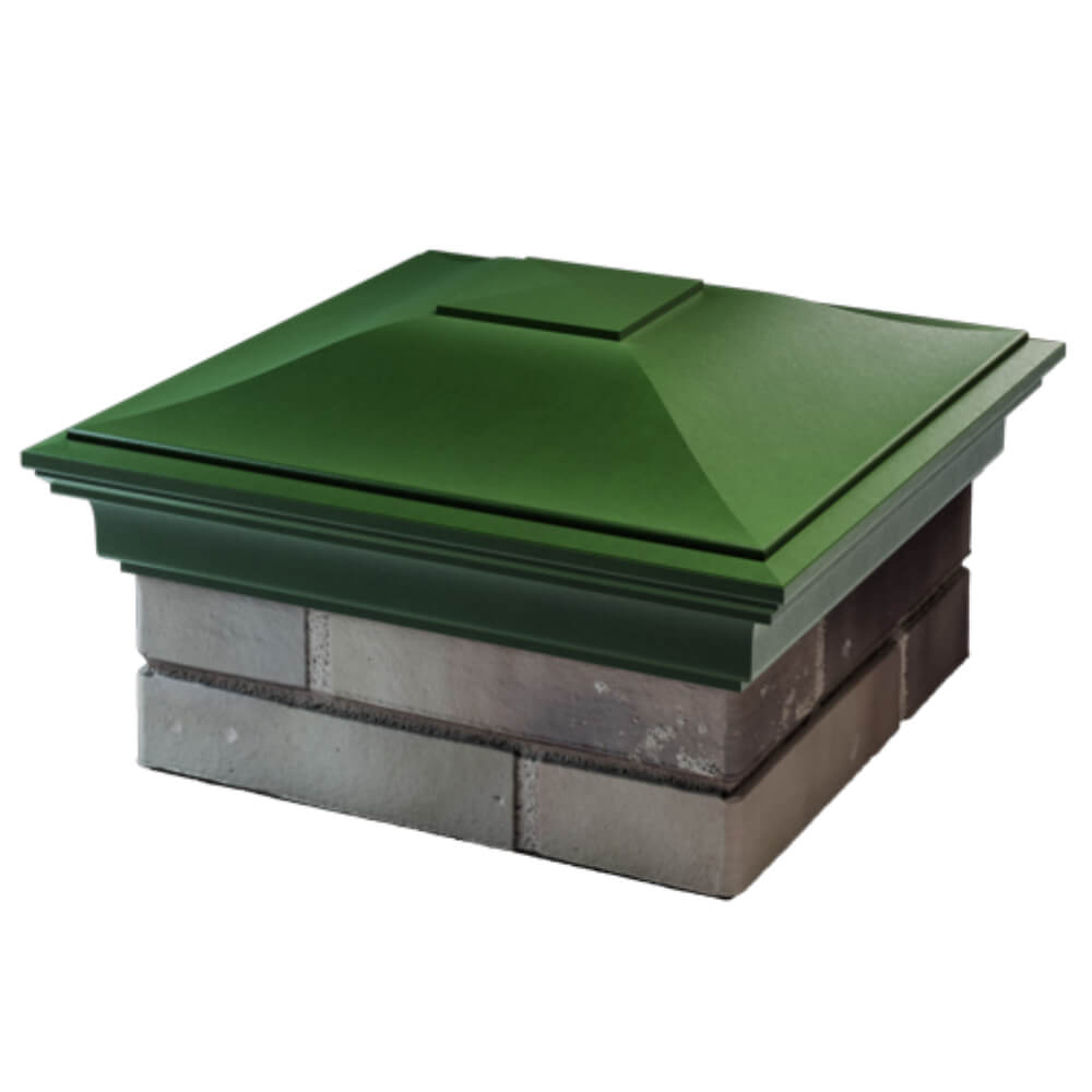 Колпак Zking Монблан Зеленый на столб 1.5х1.5 кирпича (385х385мм) в Копейске фото