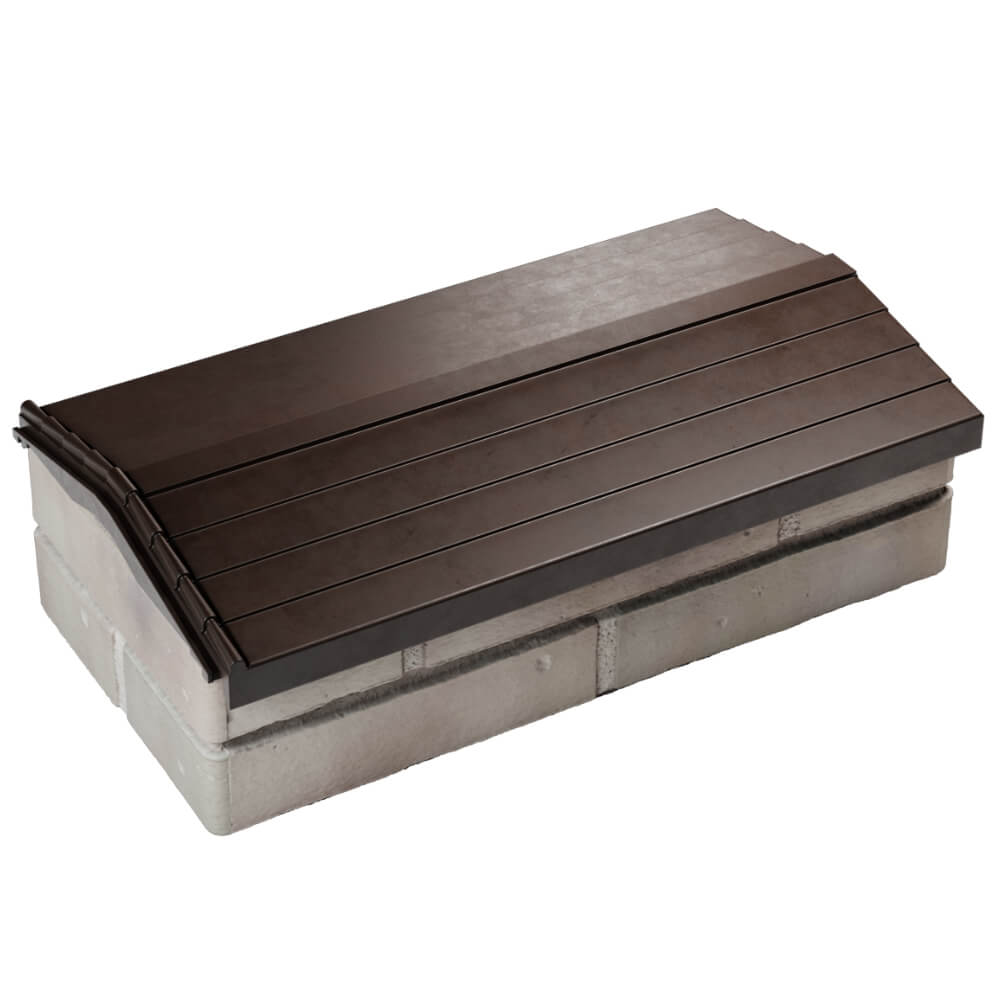 Парапет Zking Бона ХайТек Коричневый с посадкой на 1 кирпич (200/225/255мм) в Копейске фото