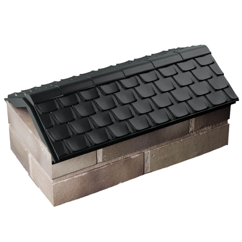 Парапет Zking Эльбрус Черный с посадкой на 1 кирпич (255мм) в Копейске фото