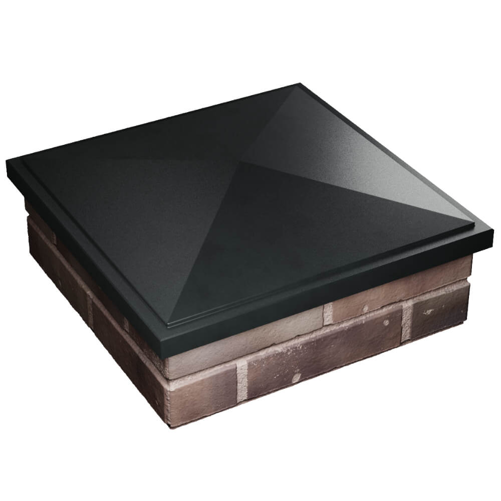 Колпак Zking БонаМоно Черный на столб 2х2 кирпича (515х515, 530х530мм) в Копейске фото