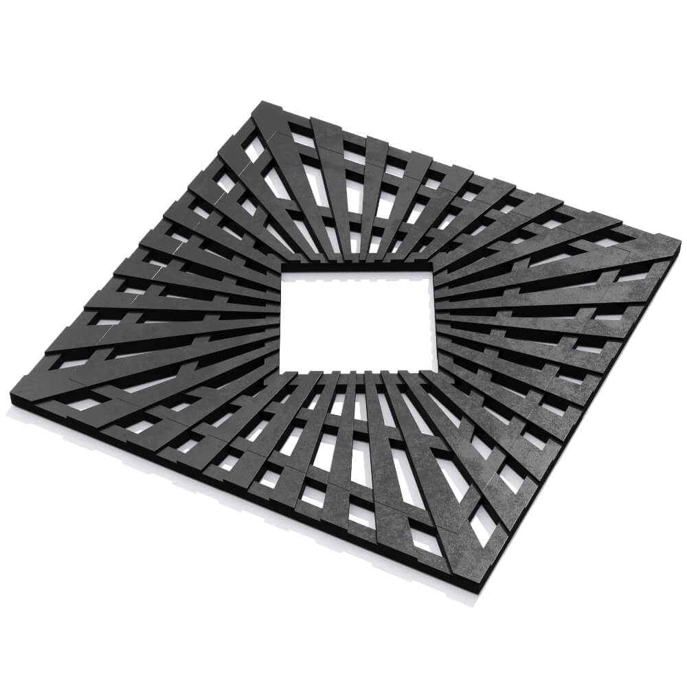 Приствольная решетка для дерева ZKING ATMOSPHERE 1.2х1.2м Черная в Копейске фото