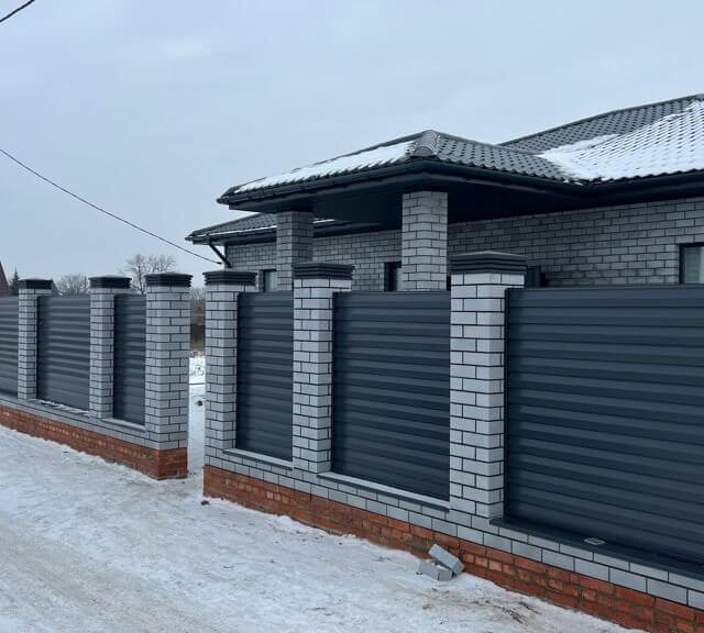 Колпак Zking Бона ХайТек Серый на столб 1.5х1.5 кирпича (385х385мм) в Копейске фото