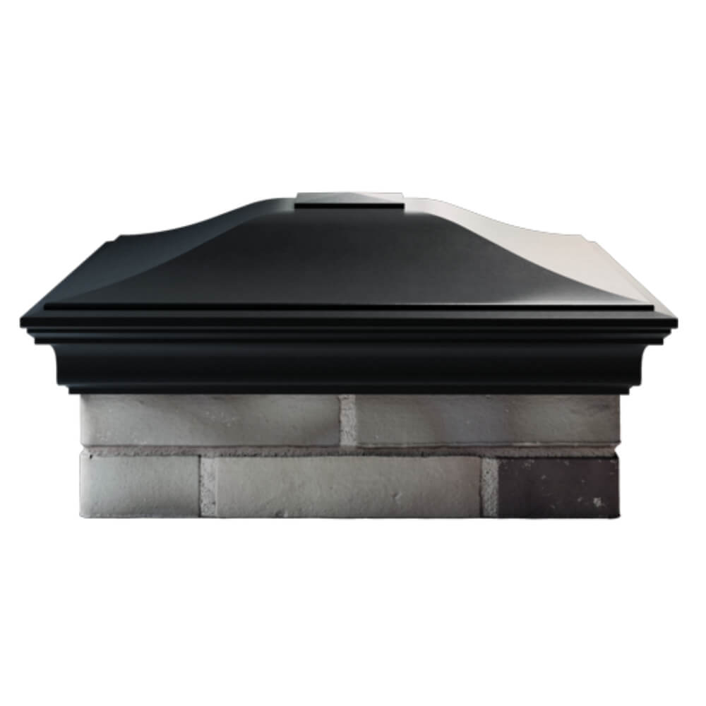 Колпак Zking Монблан Черный на столб 2х2 кирпича (515х515мм) в Копейске фото