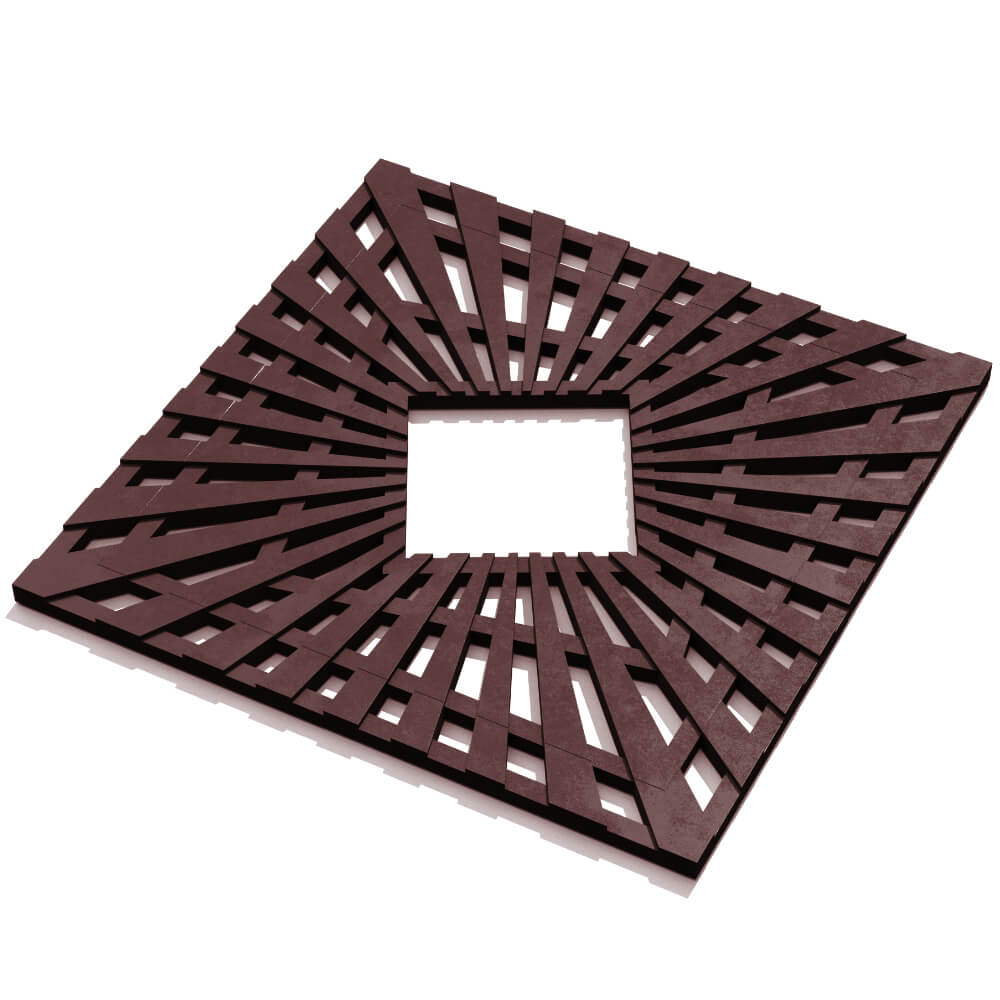 Приствольная решетка для дерева ZKING ATMOSPHERE 1.2х1.2м Коричневая в Копейске фото