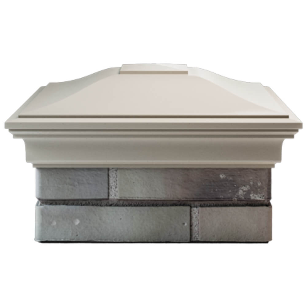 Колпак Zking Монблан Бежевый на столб 1.5х1.5 кирпича (385х385мм) Копейск фото