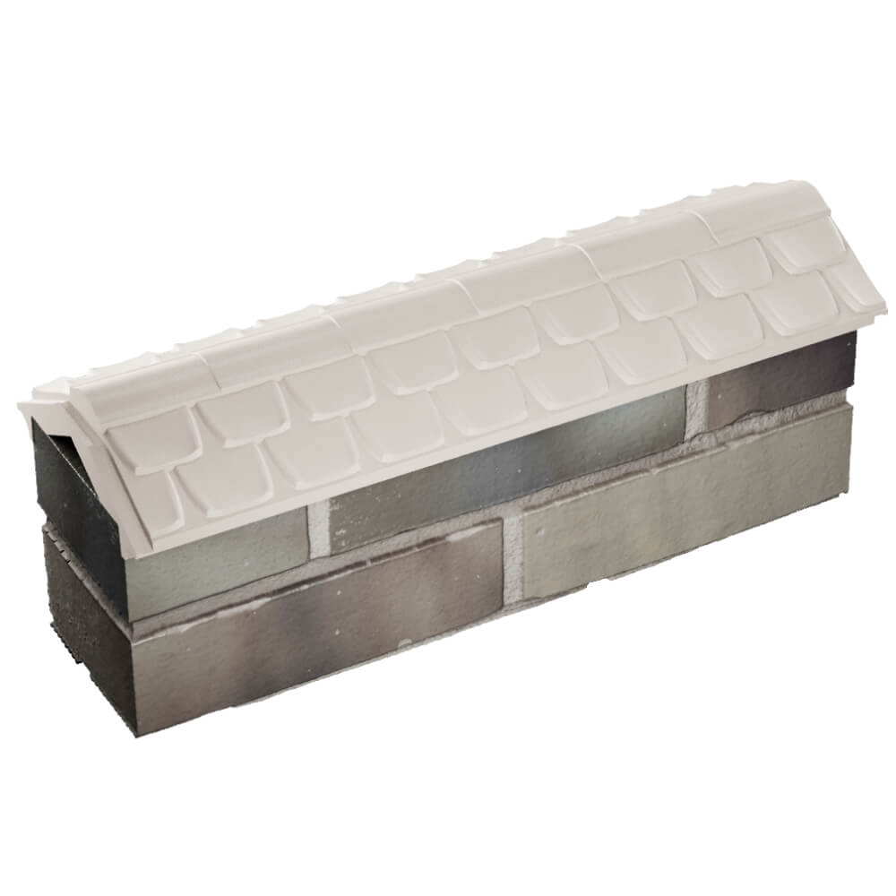 Парапет Zking Эльбрус Бежевый с посадкой на 0.5 кирпича (130мм) в Копейске фото