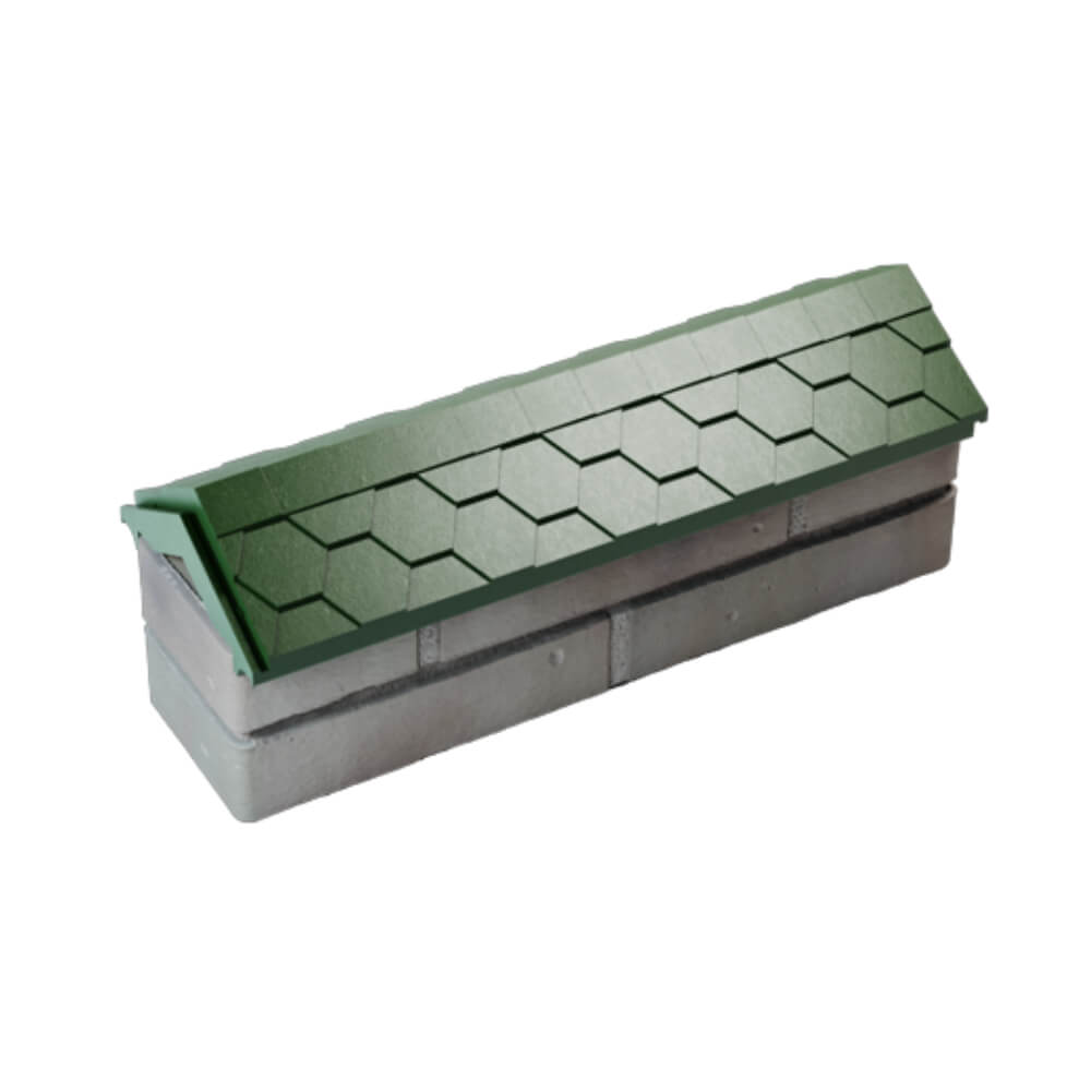 Парапет Zking Эверест Зеленый с посадкой на 0.5 кирпича (130мм) в Копейске фото