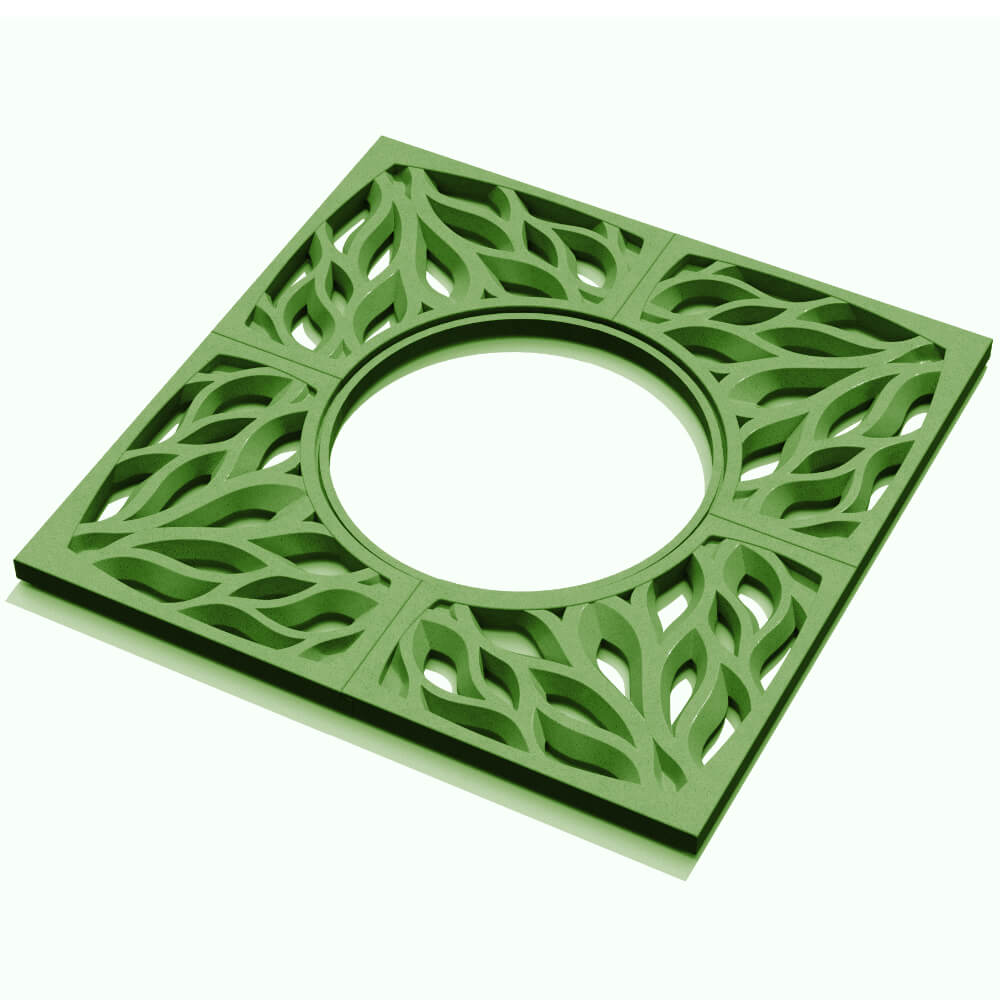 Приствольная решетка для дерева ZKING CRUST 1.2х1.2м Зеленая в Копейске фото