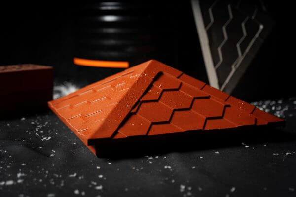 Колпак Zking Эверест Красный на столб 1.5х1.5 кирпича (390х390мм) в Копейске фото