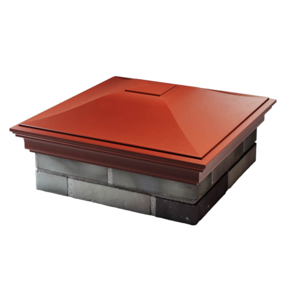 Колпак Zking Монблан Красный на столб 2х2 кирпича (515х515мм) в Копейске фото