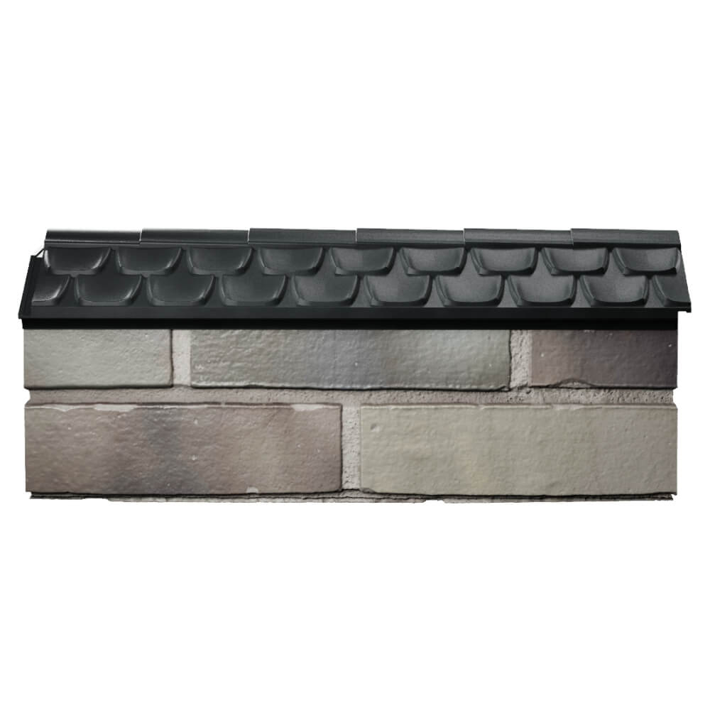 Парапет Zking Эльбрус Черный с посадкой на 0.5 кирпича (130мм) в Копейске фото