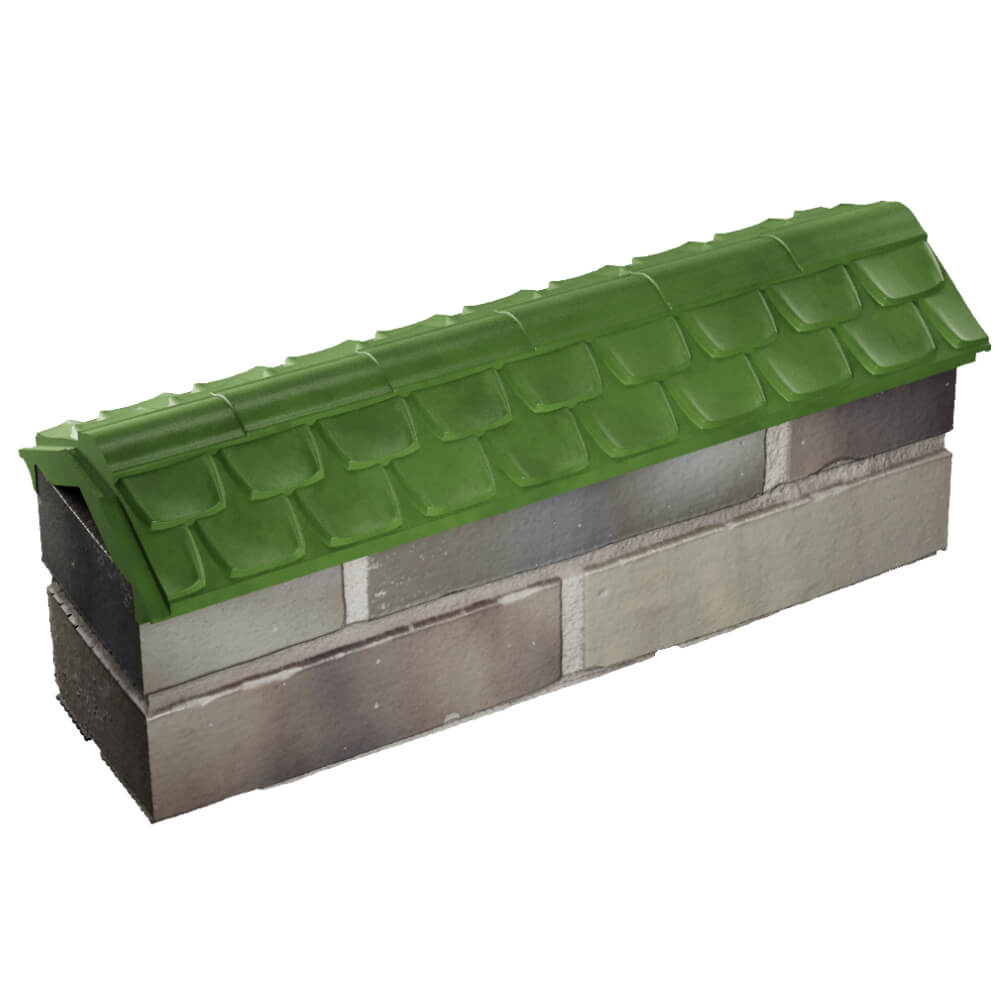 Парапет Zking Эльбрус Зеленый с посадкой на 0.5 кирпича (130мм) в Копейске фото